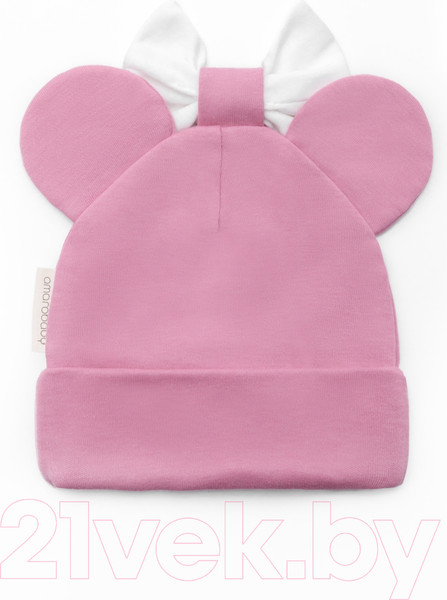 Изображение товара Шапочка для малышей Amarobaby Nature Essence Mini / AB-OD22-NE16Mi1/06-46 (розовый)