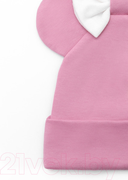 Изображение товара Шапочка для малышей Amarobaby Nature Essence Mini / AB-OD22-NE16Mi1/06-46 (розовый)