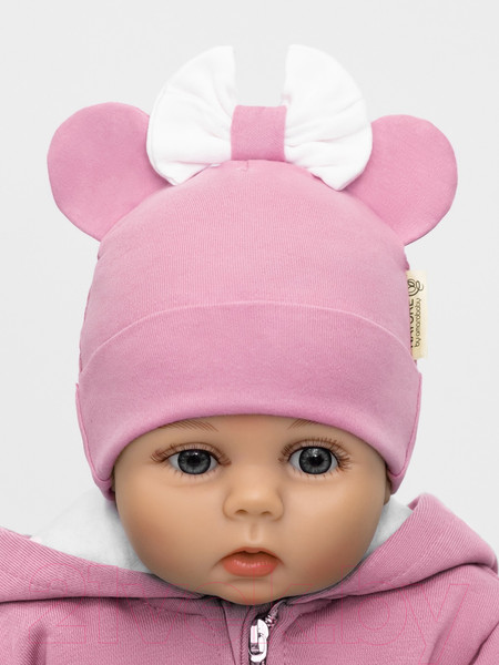 Изображение товара Шапочка для малышей Amarobaby Nature Essence Mini / AB-OD22-NE16Mi1/06-46 (розовый)