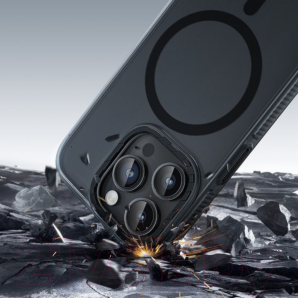 Изображение товара Чехол-накладка Hoco AS2 для iPhone 15 Pro Max магнитный противоударный (черный)