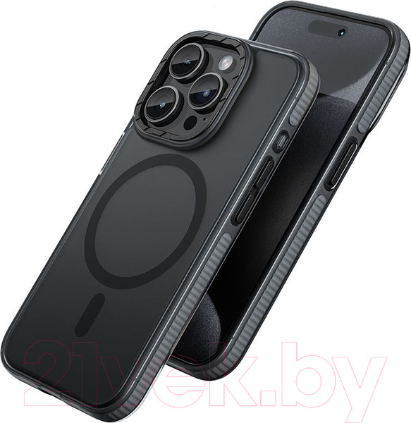 Изображение товара Чехол-накладка Hoco AS2 для iPhone 15 Pro Max магнитный противоударный (черный)