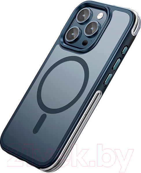 Изображение товара Чехол-накладка Hoco AS5 для iPhone 15 Pro Max магнитный противоударный (синий)