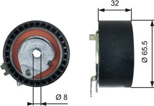 Изображение товара Натяжной ролик ремня ГРМ Gates T43236