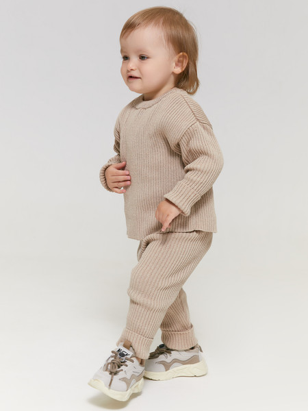 Изображение товара Костюм для малышей Amarobaby Noodles / AB-OD23-11N/03-80 (бежевый, р.80)