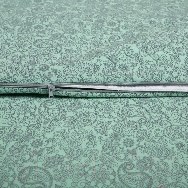 Изображение товара Пододеяльник АртПостель Ажур на молнии 263 (200x215, зеленый)