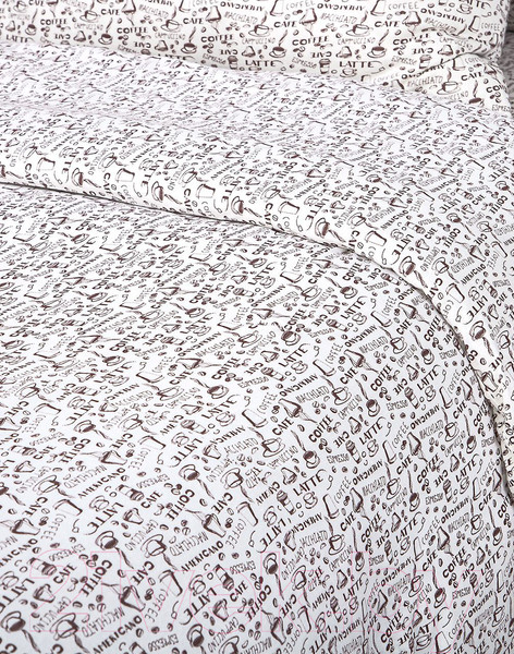 Изображение товара Пододеяльник АртПостель Эспрессо светлый на молнии 261 (145x215)