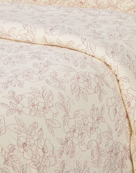 Изображение товара Пододеяльник АртПостель Цветы на молнии 261 (145x215, бежевый)