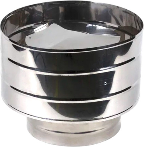 Изображение товара Дефлектор для дымохода Гефест Сталь 120x200 AISI 430/430 0.5мм/0.5мм (К) тип 2