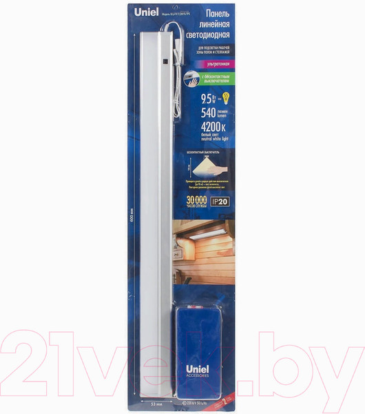 Изображение товара Панель светодиодная Uniel Sensor Silver ULI-F41-9.5W 4200K/DIM IP20 / UL-00002884