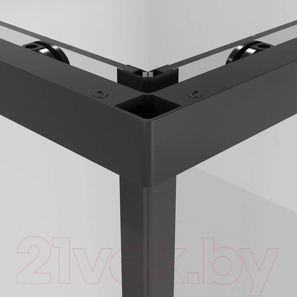 Изображение товара Душевой уголок Niagara NG-6829-34BLACK 90x90x195 (черный матовый/прозрачное стекло)