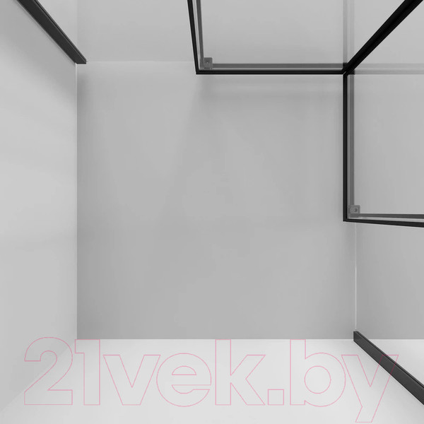 Изображение товара Душевой уголок Niagara NG-6830-34BLACK 100x100x195 (черный матовый/прозрачное стекло)