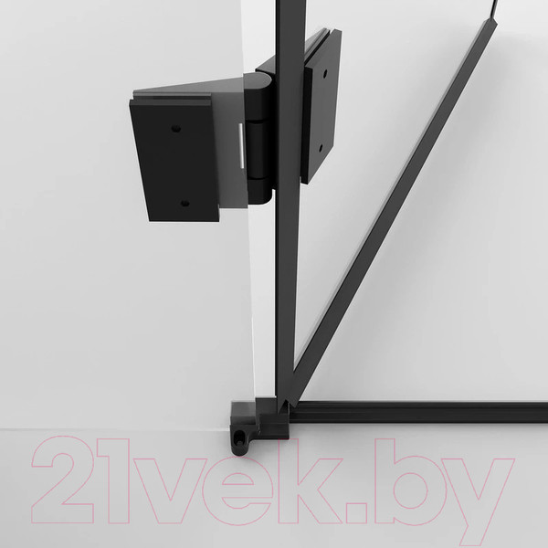 Изображение товара Душевой уголок Niagara NG-6832-34BLACK 100x100x195 (черный матовый/прозрачное стекло)