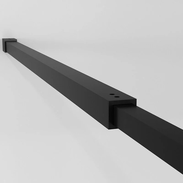 Изображение товара Душевая стенка Niagara NG-670-10ВLACK 100x195 (черный матовый/прозрачное стекло)