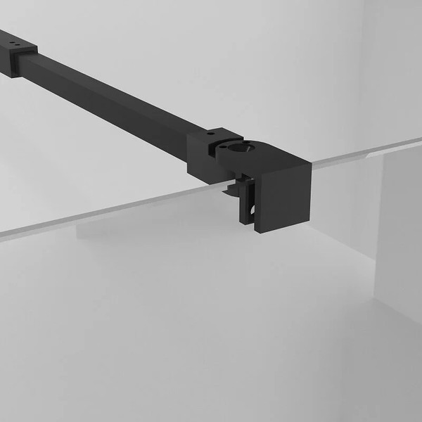 Изображение товара Душевая стенка Niagara NG-670-10ВLACK 100x195 (черный матовый/прозрачное стекло)