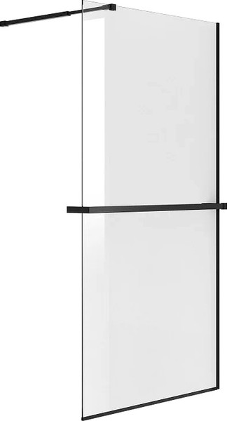 Изображение товара Душевая стенка Niagara NG-670-10ВLACK 100x195 (черный матовый/прозрачное стекло)