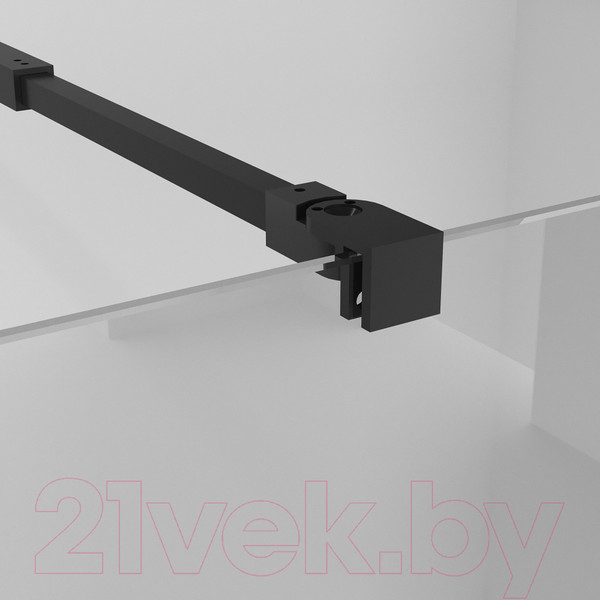 Изображение товара Душевая стенка Niagara NG-670-12ВLACK 120x195 (черный матовый/прозрачное стекло)