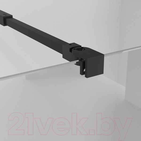 Изображение товара Душевая стенка Niagara NG-670-90ВLACK 90x195 (черный матовый/прозрачное стекло)