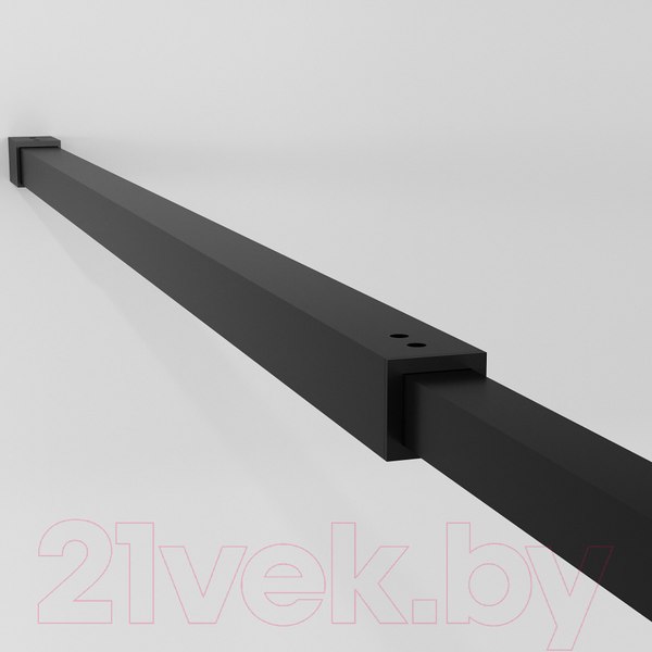 Изображение товара Душевая стенка Niagara NG-670-90ВLACK 90x195 (черный матовый/прозрачное стекло)