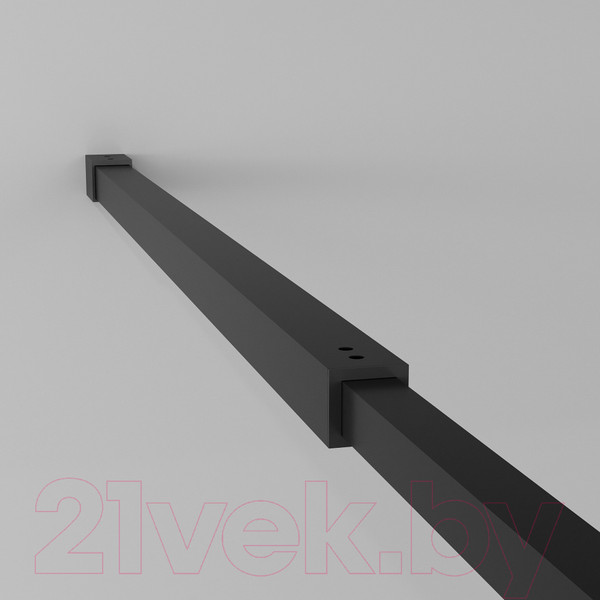 Изображение товара Душевая стенка Niagara NG-680-12BLACK 120x195 (черный матовый/прозрачное стекло с рисунком)