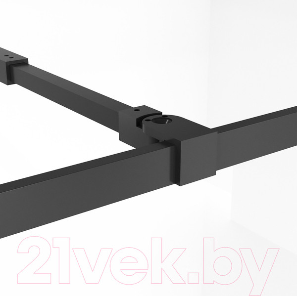 Изображение товара Душевая стенка Niagara NG-686-12BLACK 120x195 (черный матовый/прозрачное стекло)