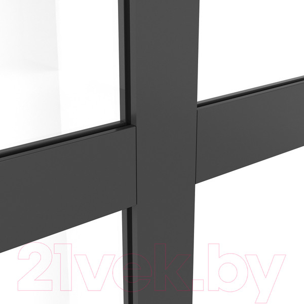 Изображение товара Душевая стенка Niagara NG-686-12BLACK 120x195 (черный матовый/прозрачное стекло)