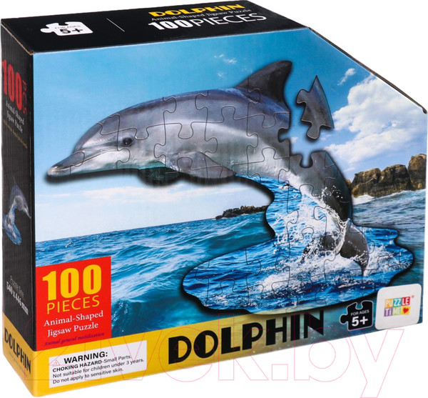 Изображение товара Пазл Puzzle Time Красивый дельфин 88658 / 9950779 (100эл)