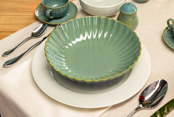 Изображение товара Кружка с ложкой Corone Rosenthal XSY3784 / фк9923 (голубой)