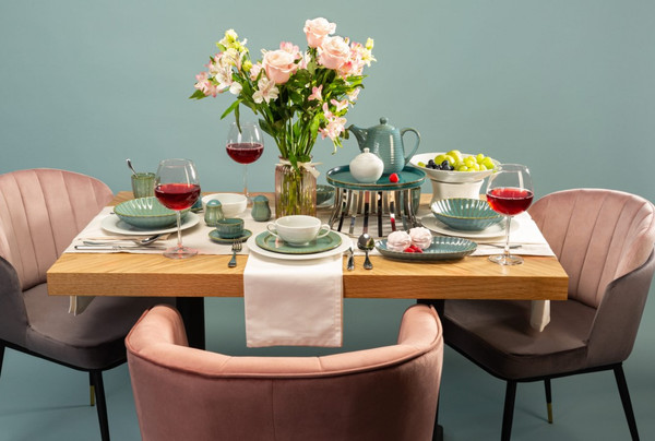 Изображение товара Кружка с ложкой Corone Rosenthal XSY3784 / фк9923 (голубой)