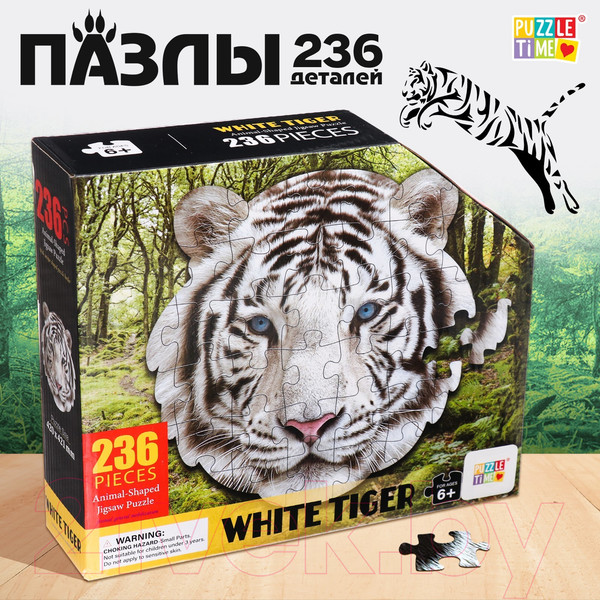 Изображение товара Пазл Puzzle Time Бенгальский тигр 88660 / 9950776 (236эл)