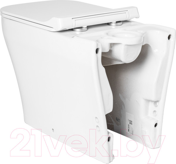 Изображение товара Чаша унитаза напольного Quarter Bath 70CG06001 сиденье Slim с микролифом (без бачка)