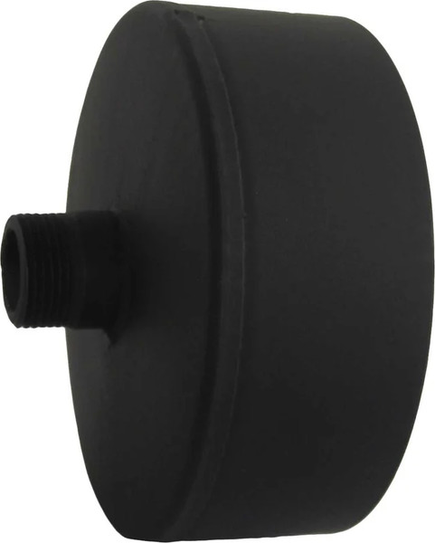 Изображение товара Заглушка дымохода КПД 0.7мм ф150 С конденсатоотводом (черный)