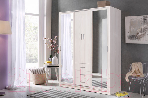 Изображение товара Шкаф-купе Рэйгрупп 160 VH Elza EL-01.01 (ясень снежный)