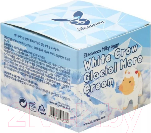 Изображение товара Крем для лица Elizavecca White Crow Glacial More Cream для сияния кожи (100мл)