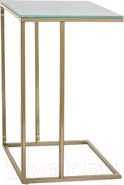 Изображение товара Приставной столик Signal Symphony G (белый мрамор/золото)