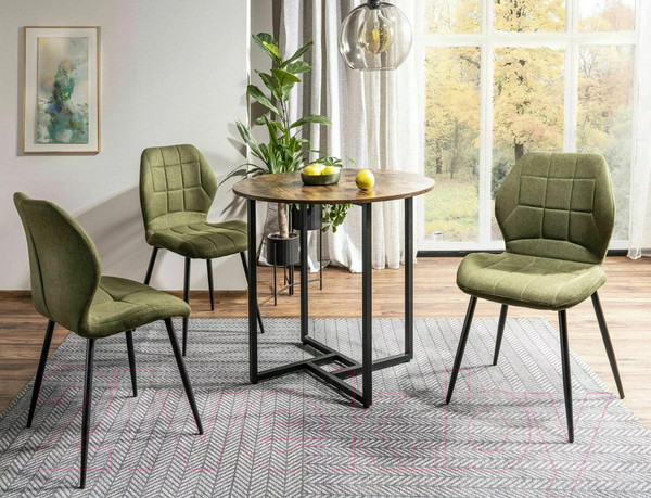 Изображение товара Обеденный стол Signal Alto II (рустикальный коричневый/черный)