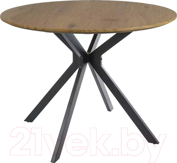 Изображение товара Обеденный стол Signal Aster 100 (дуб/черный)