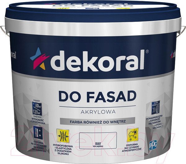 Изображение товара Краска Dekoral Do Fasad Акриловая (3л)