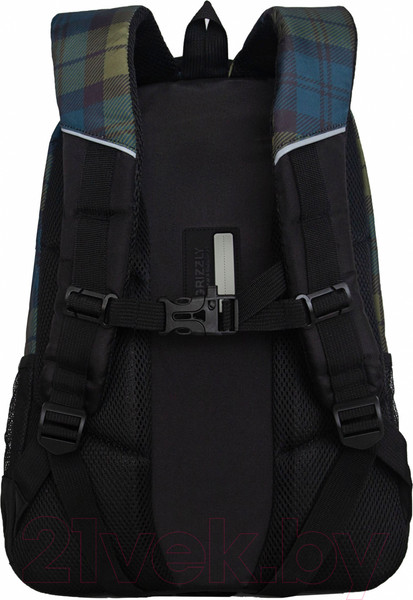 Изображение товара Школьный рюкзак Grizzly RU-430-6 (зеленый/синий)