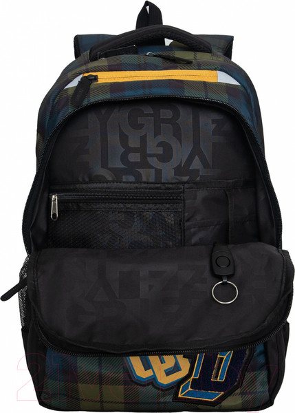 Изображение товара Школьный рюкзак Grizzly RU-430-6 (зеленый/синий)