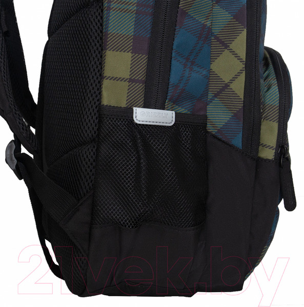 Изображение товара Школьный рюкзак Grizzly RU-430-6 (зеленый/синий)