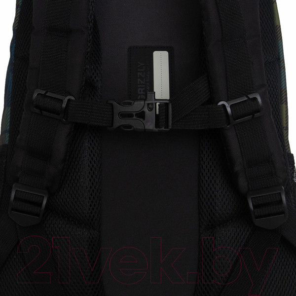 Изображение товара Школьный рюкзак Grizzly RU-430-6 (зеленый/синий)