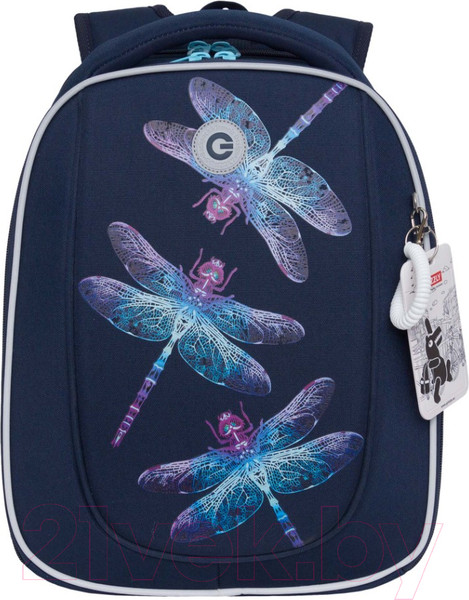 Изображение товара Школьный рюкзак Grizzly RAf-492-2 (синий)