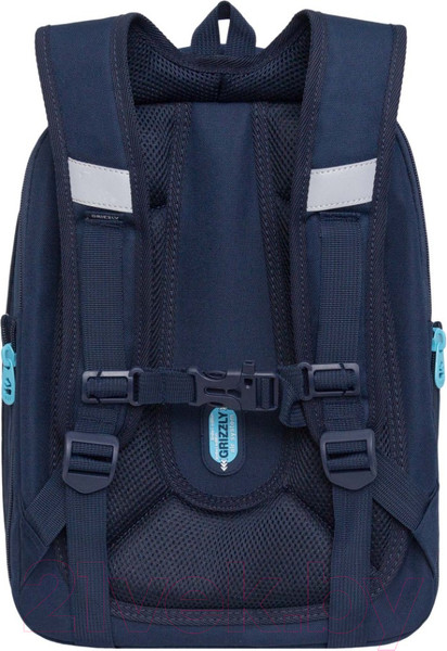 Изображение товара Школьный рюкзак Grizzly RAf-492-2 (синий)