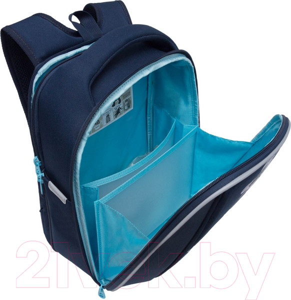 Изображение товара Школьный рюкзак Grizzly RAf-492-2 (синий)