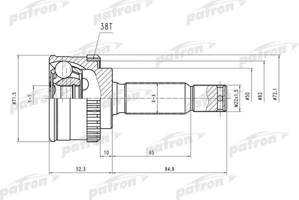 Изображение товара ШРУС Patron PCV1406