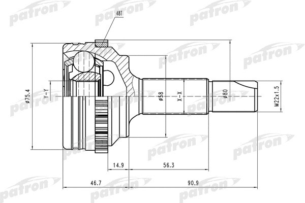 Изображение товара ШРУС Patron PCV1460