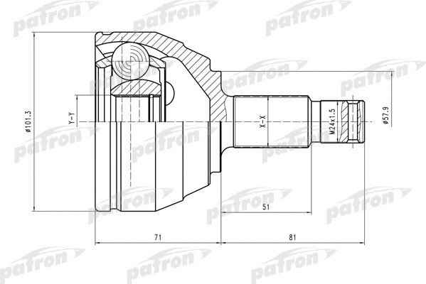 Изображение товара ШРУС Patron PCV1495