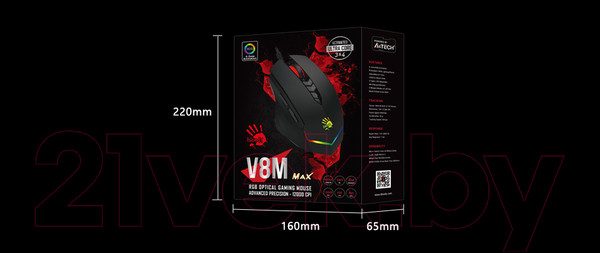 Изображение товара Мышь A4Tech Bloody Max V8M (черный)