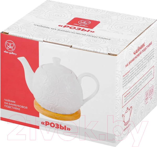 Изображение товара Заварочный чайник Elan Gallery Розы / 540833