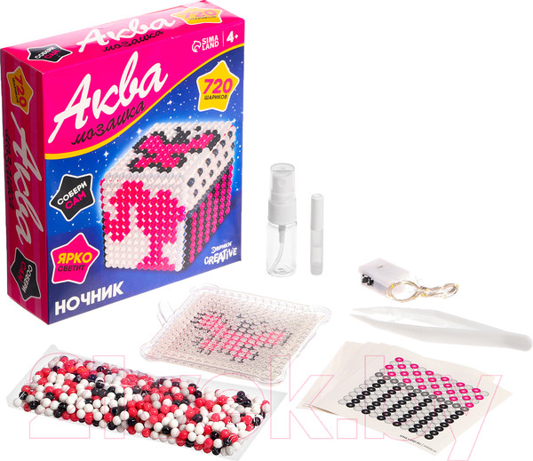 Изображение товара Развивающая игра Эврики Аквамозаика. Куколка. Ночник / 9900636